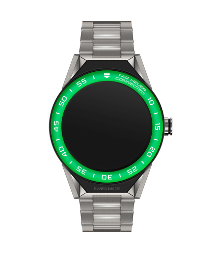 TAG Heuer Carrera Connected Modular 45 Titanium / Green Aluminum / Bracelet